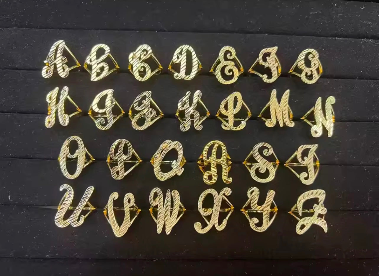 Custom Jumbo Initial Ring