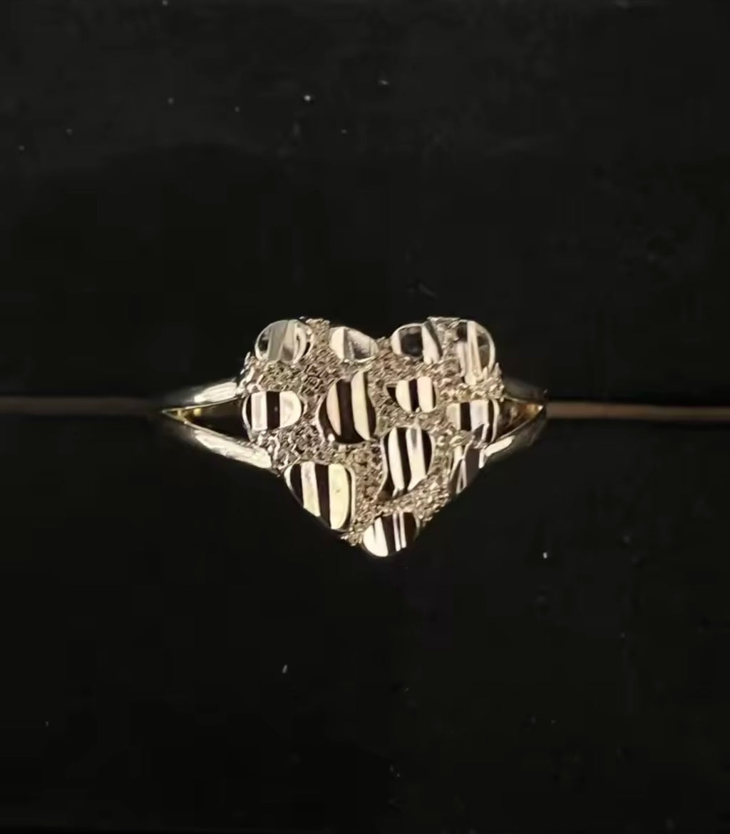 Nugget Heart Ring