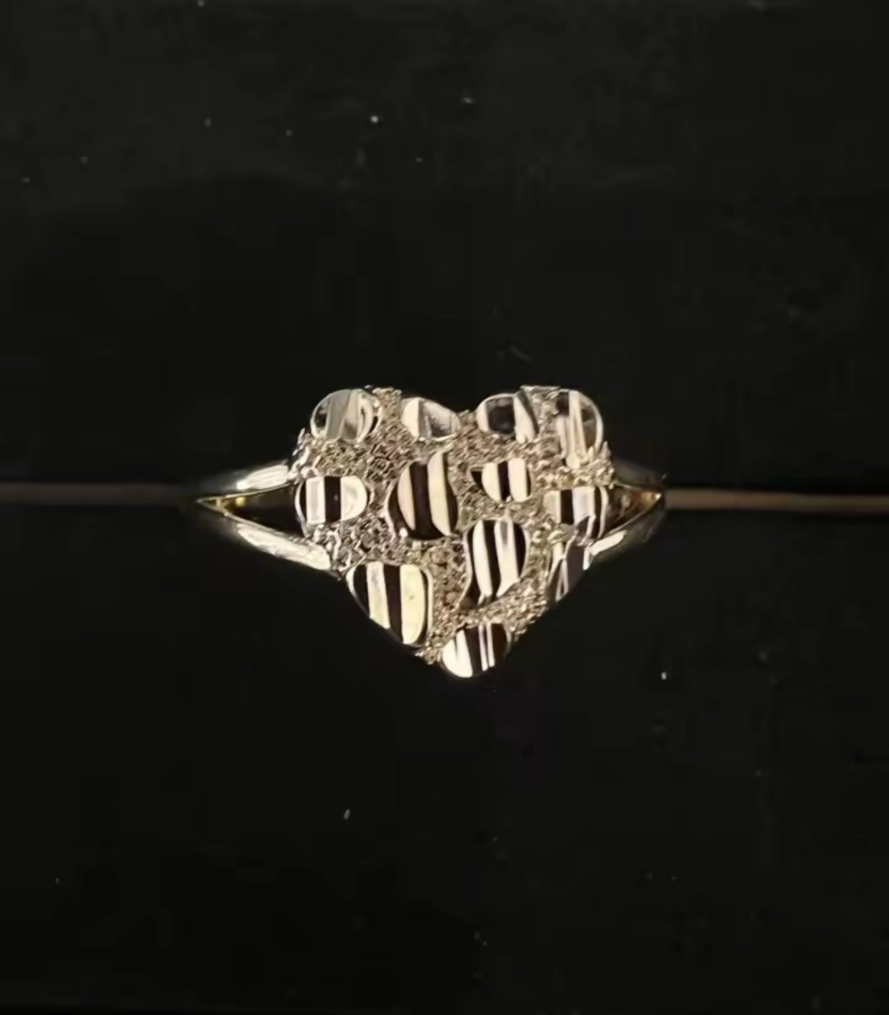 Nugget Heart Ring
