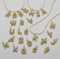 Custom Bubble Initial Necklace