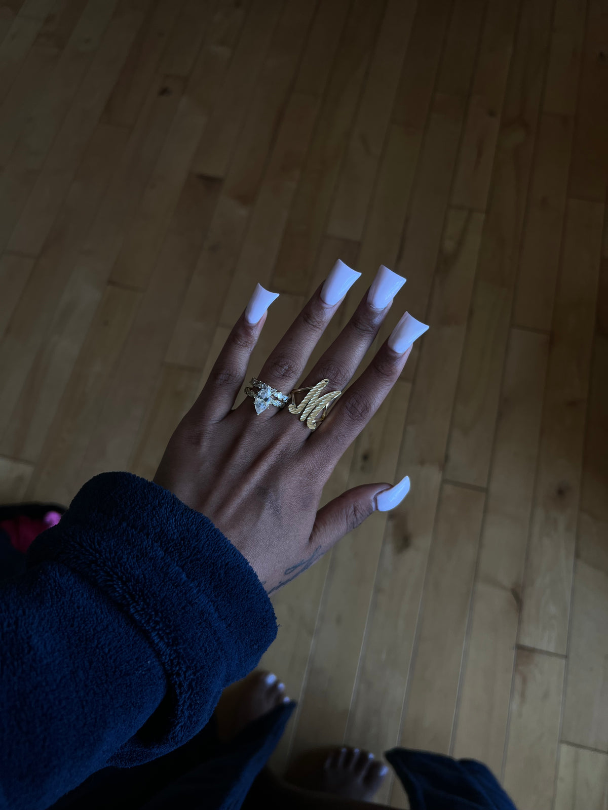 Custom Jumbo Initial Ring