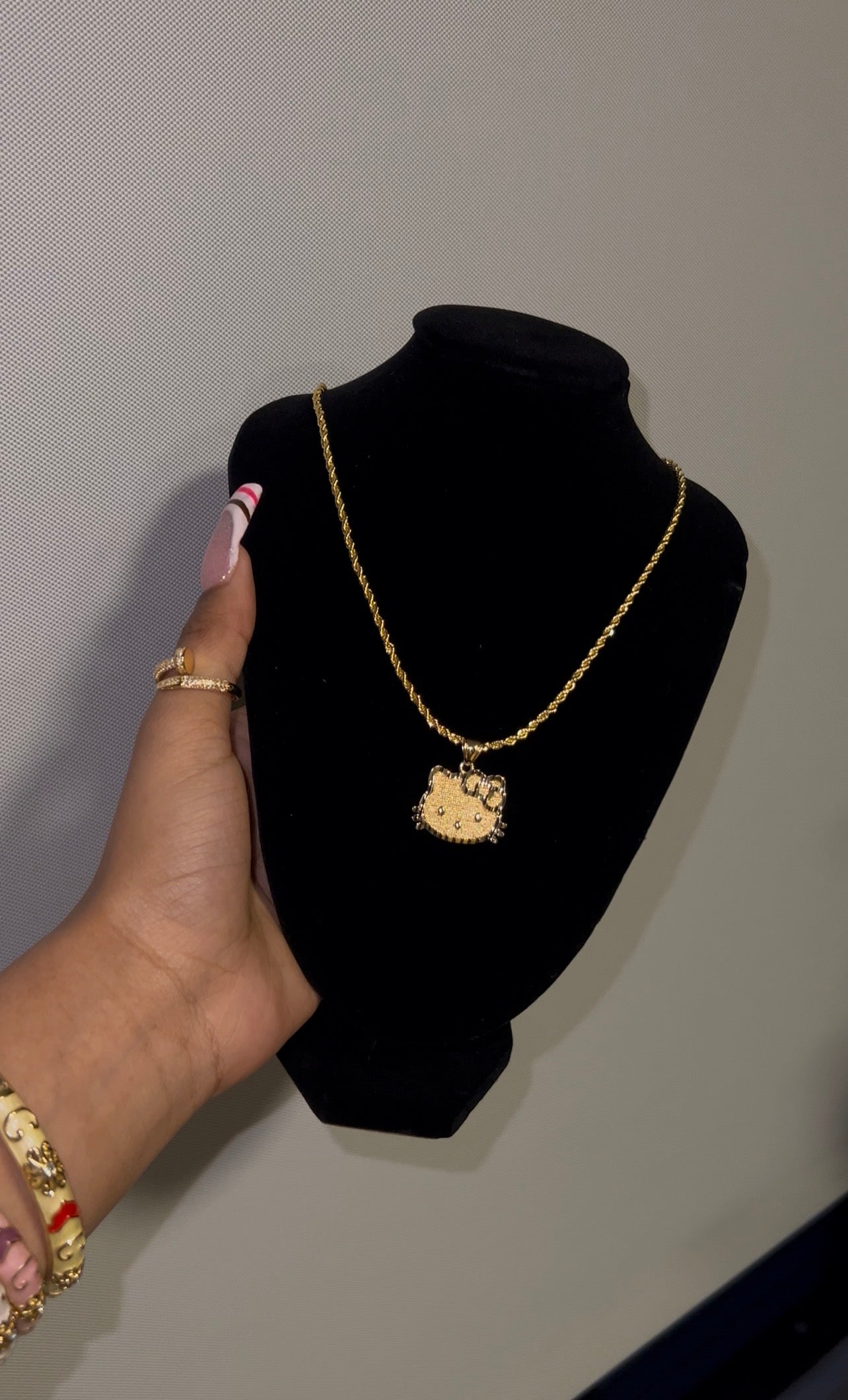 HK Face Necklace