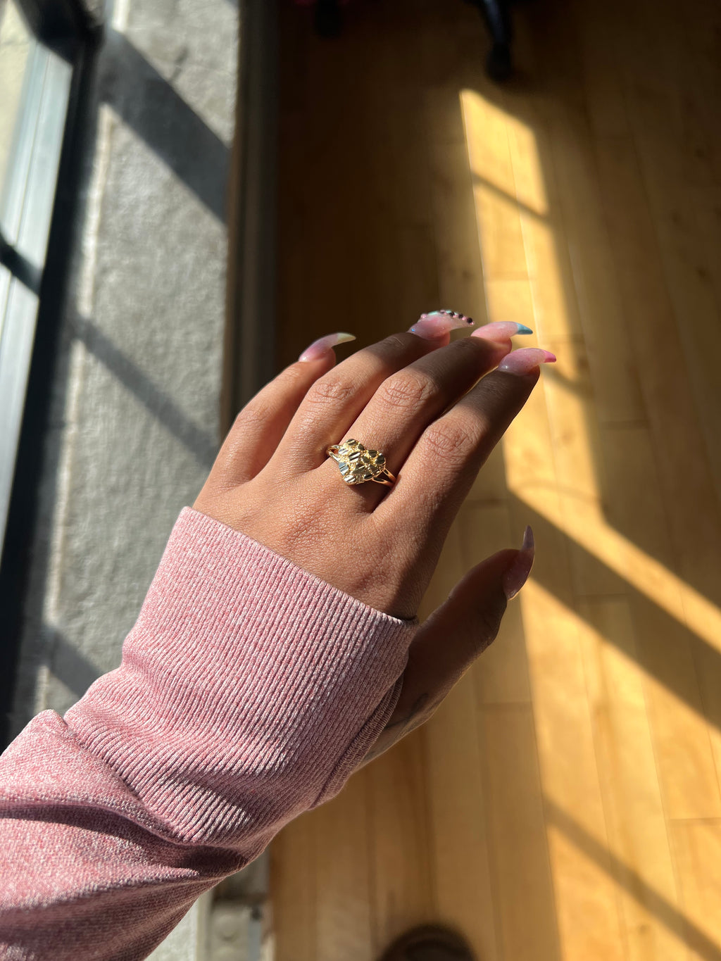 Nugget Heart Ring
