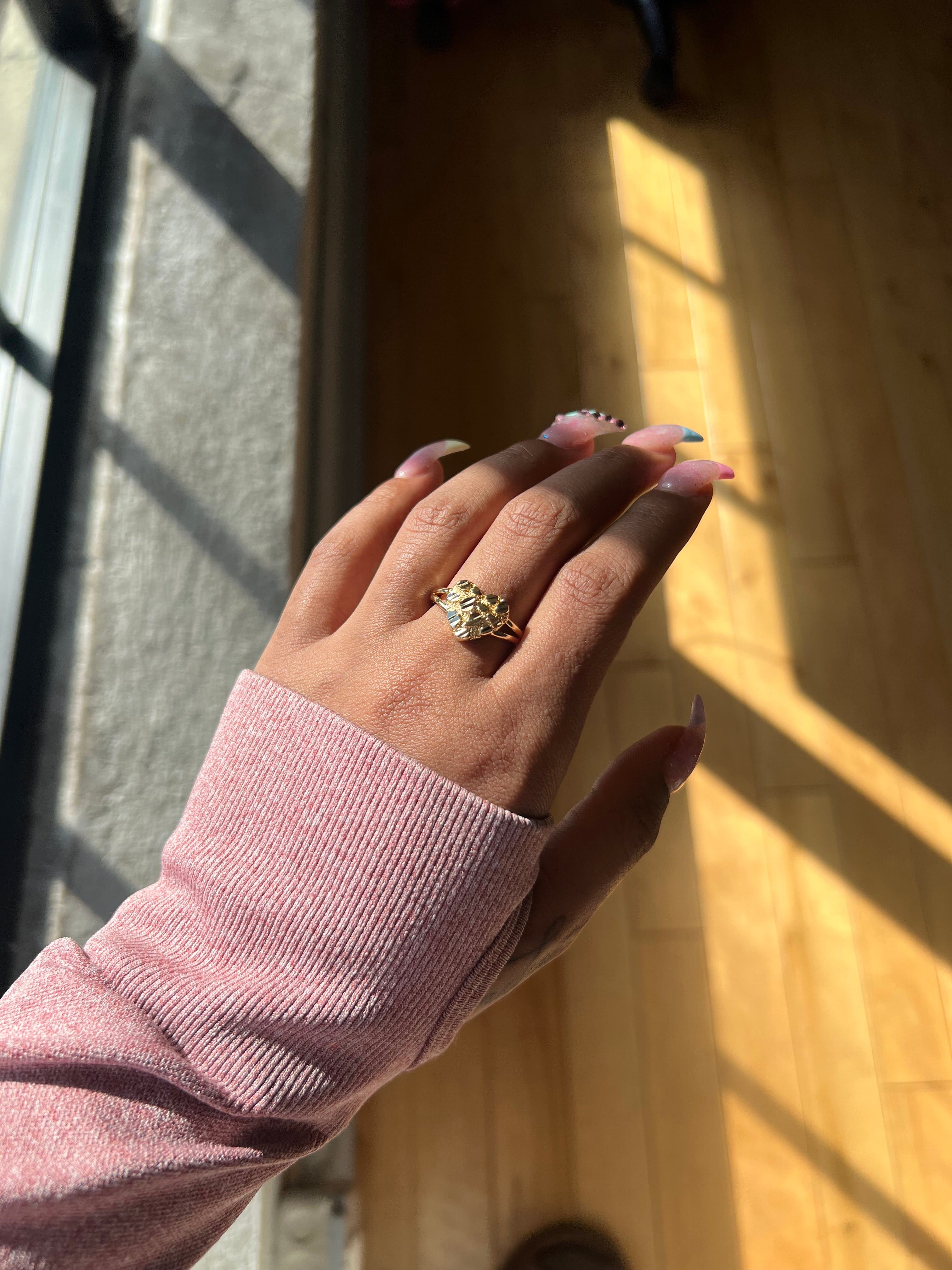 Nugget Heart Ring