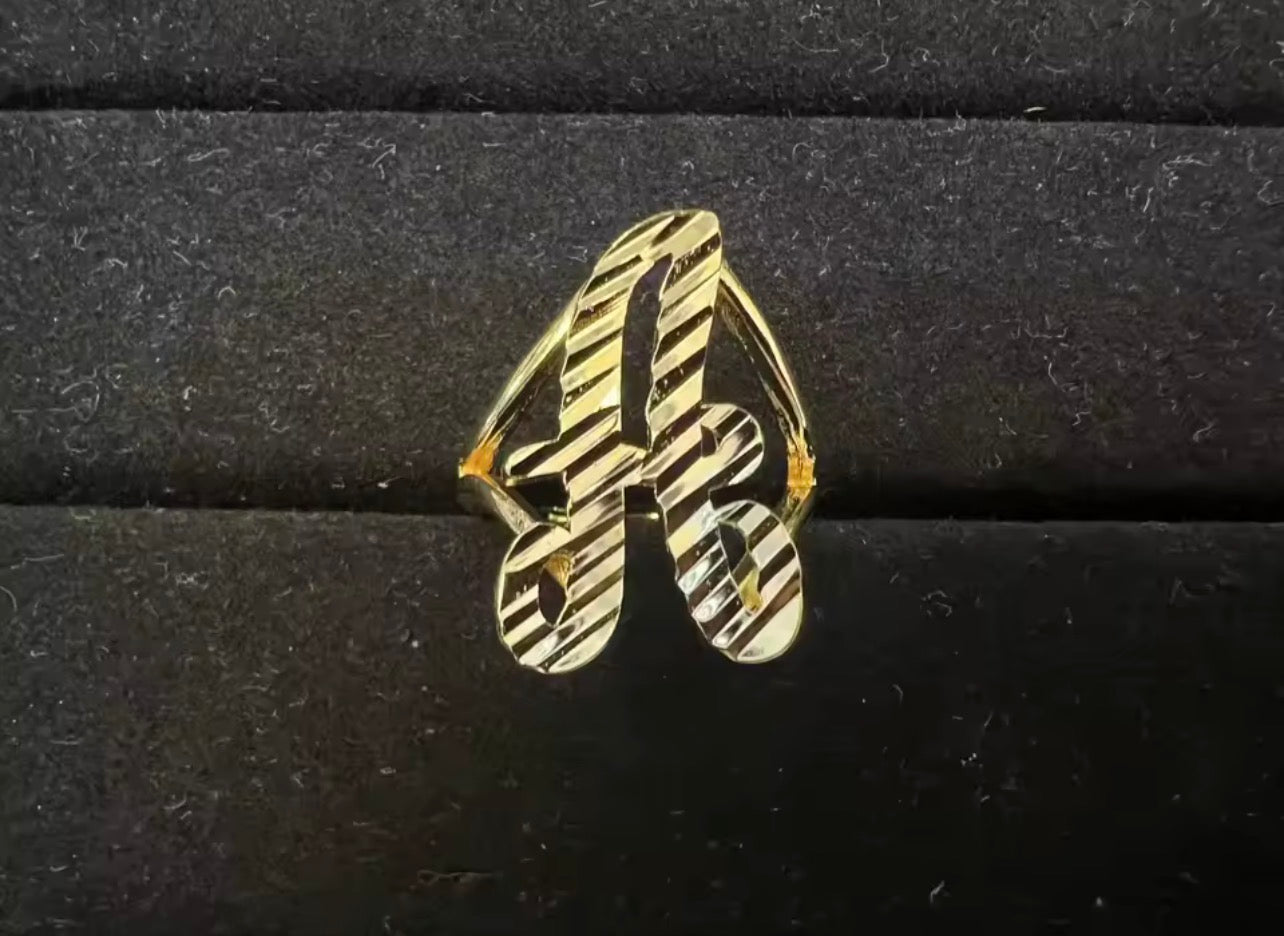 Custom Jumbo Initial Ring