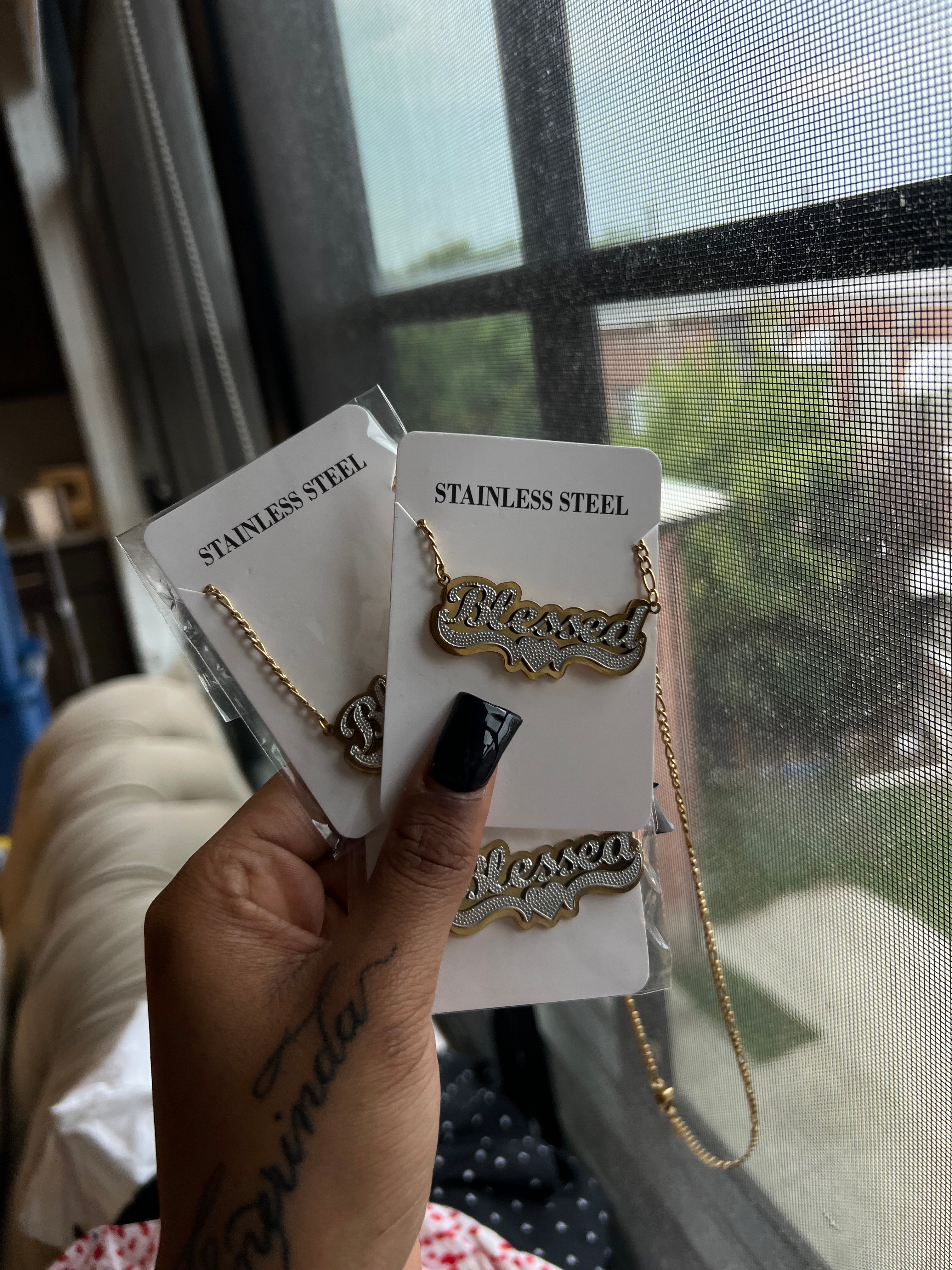 “Blessed” Nameplate