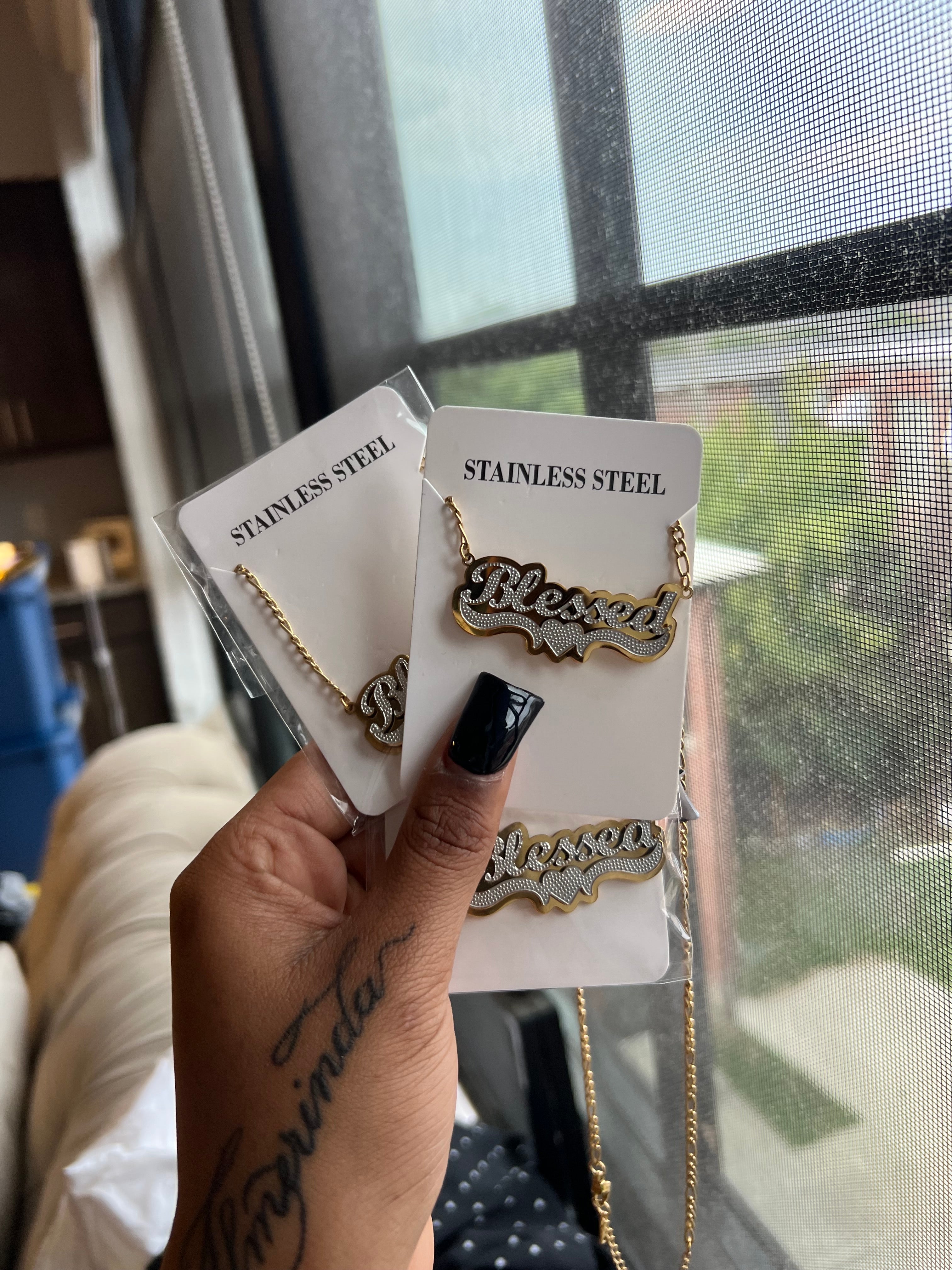“Blessed” Nameplate