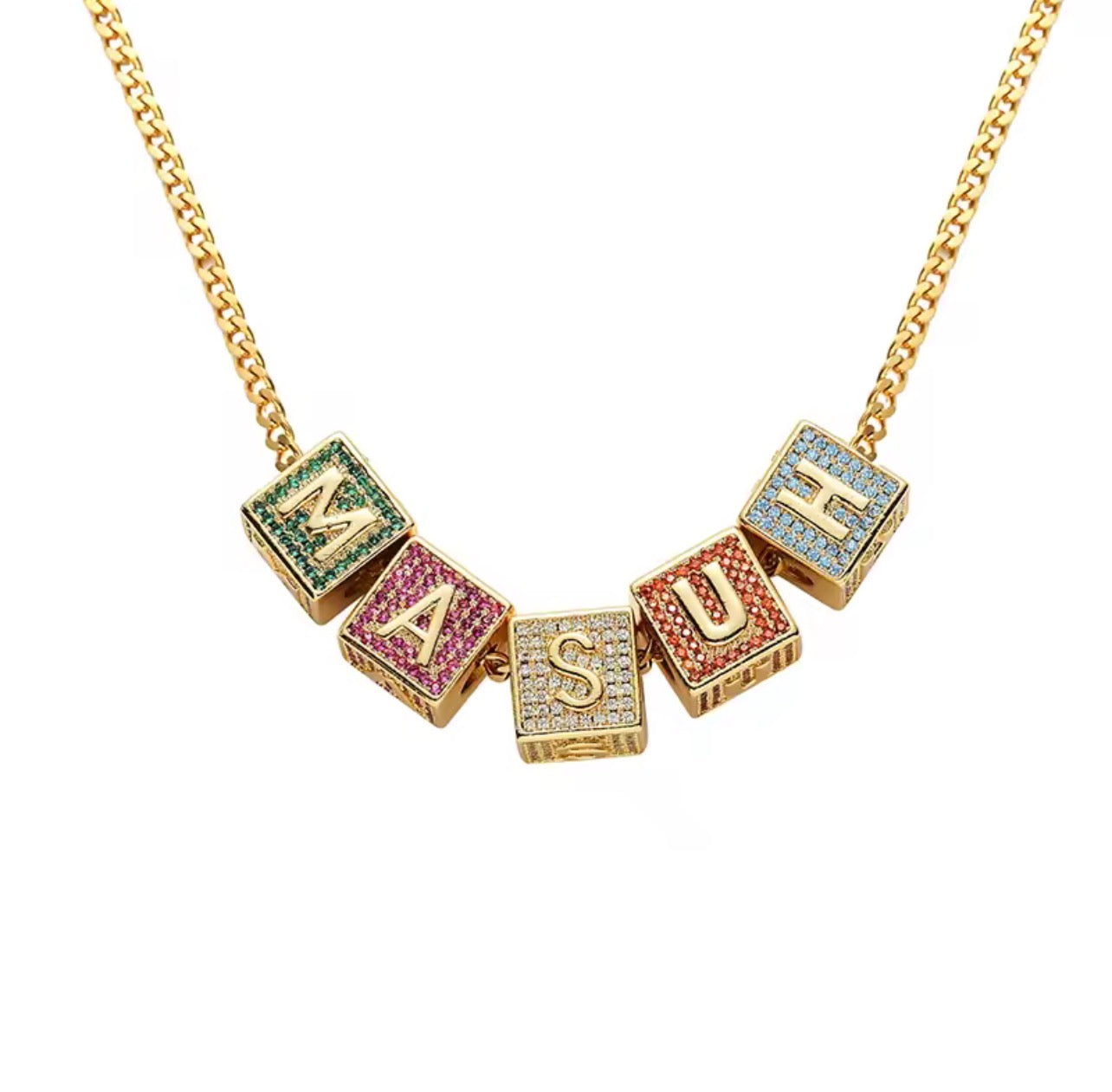Custom Block Letter Cuban