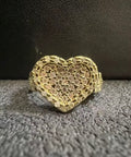 Pink Bling Heart Ring