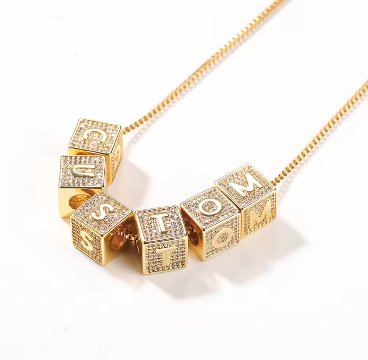Custom Block Letter Cuban