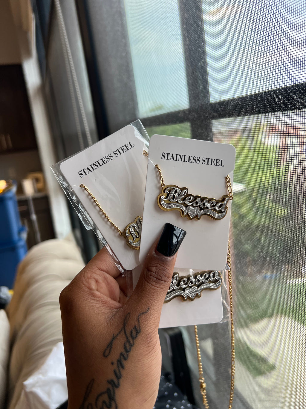 “Blessed” Nameplate