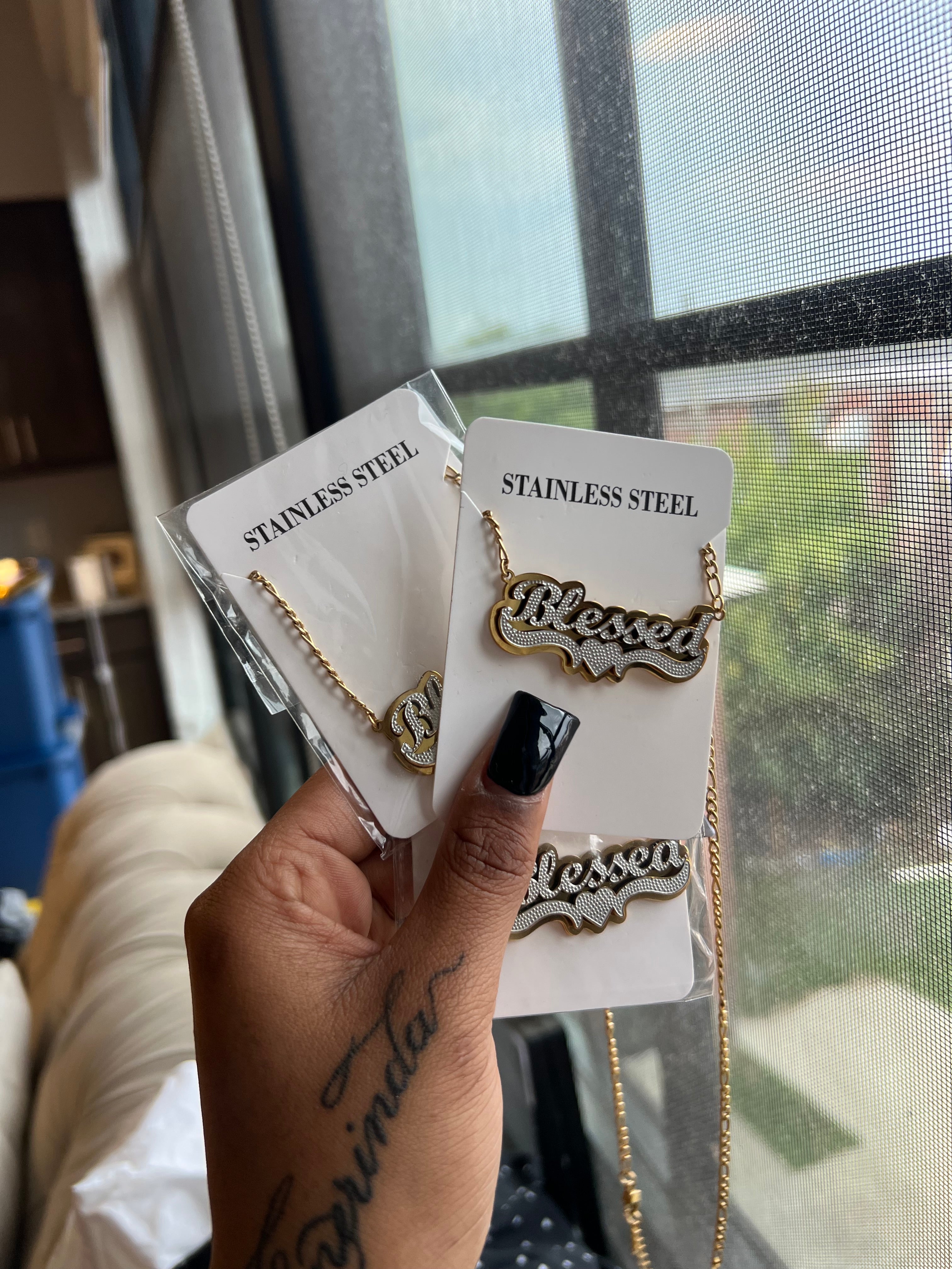 “Blessed” Nameplate
