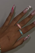 FLWR Bangle Ring (Blue)
