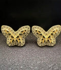 Nugget Butterfly Studs