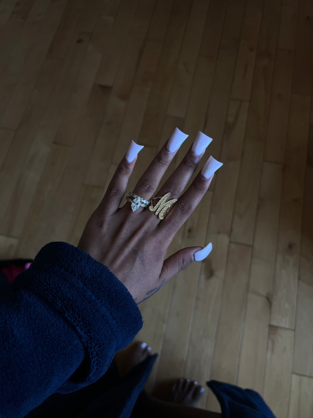 Custom Jumbo Initial Ring