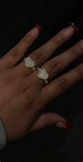 Pink Bling Heart Ring