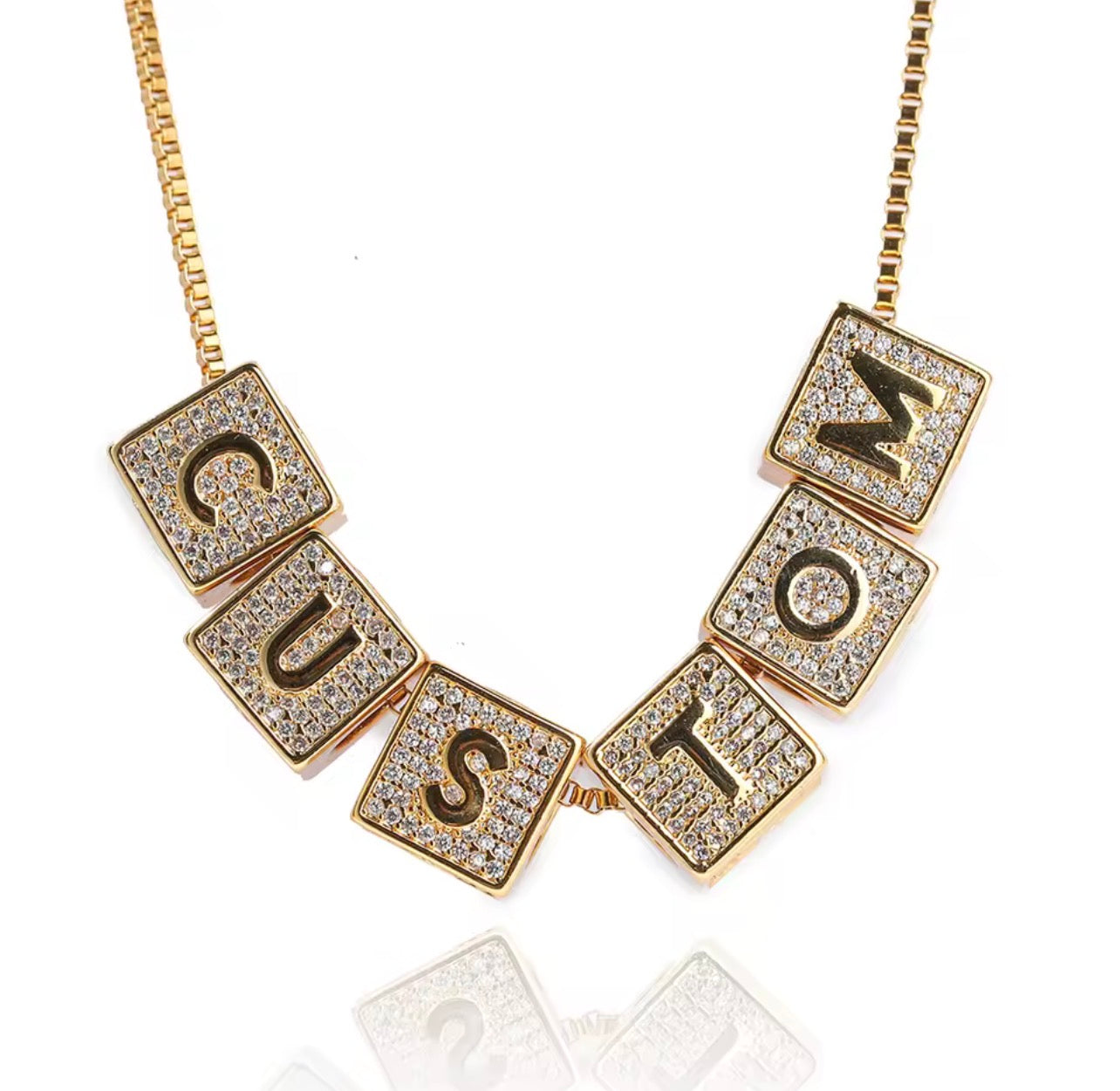 Custom Block Letter Cuban
