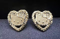 HK Nugget Heart Studs