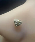 Nugget Heart Nose Stud