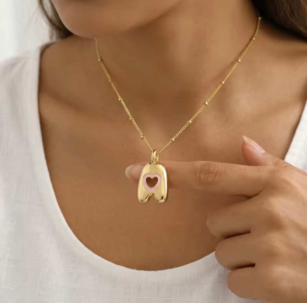 Bubble Heart Initial