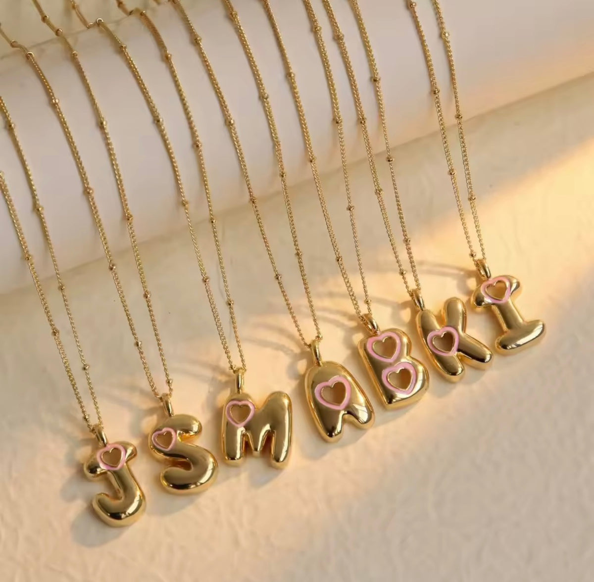 Bubble Heart Initial